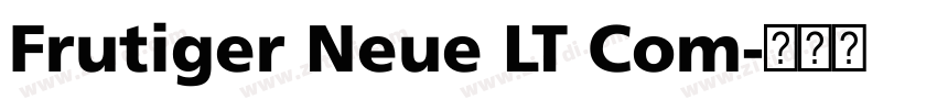 Frutiger Neue LT Com字体转换